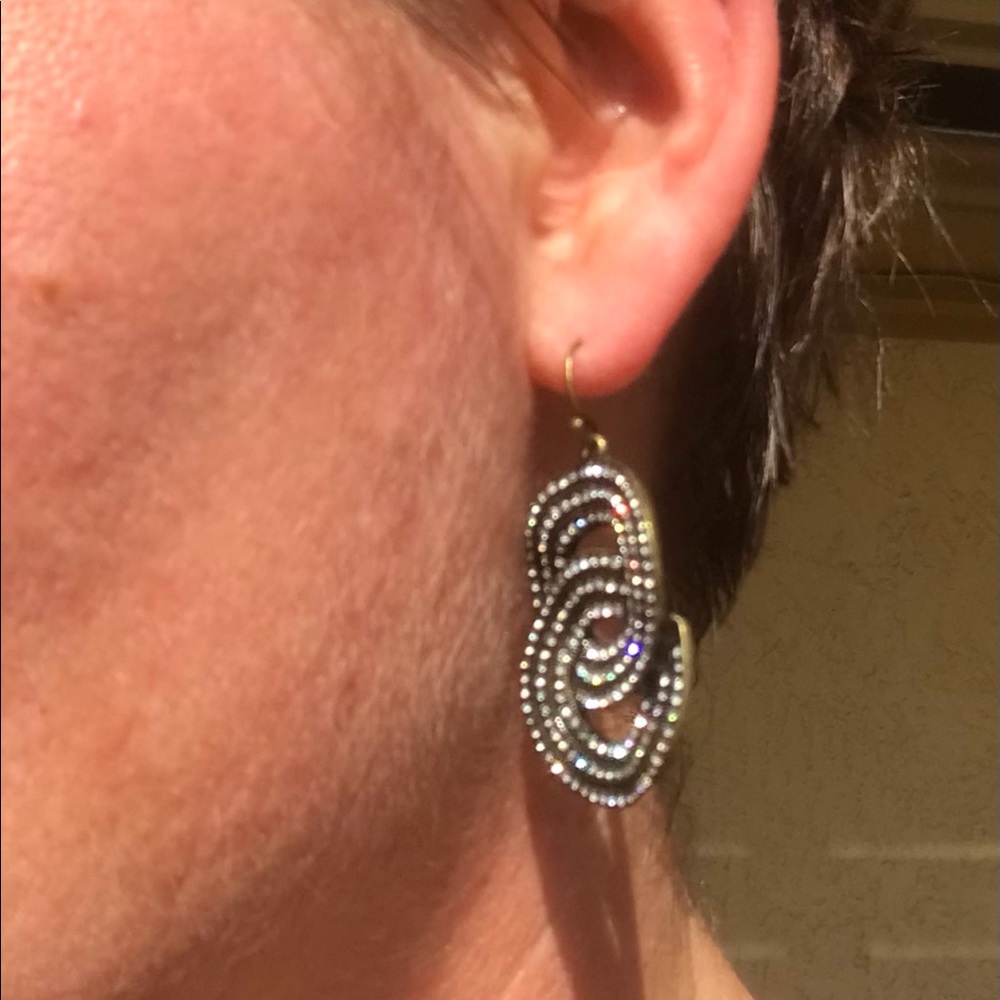 Gold circle earrings -Lia Sophia